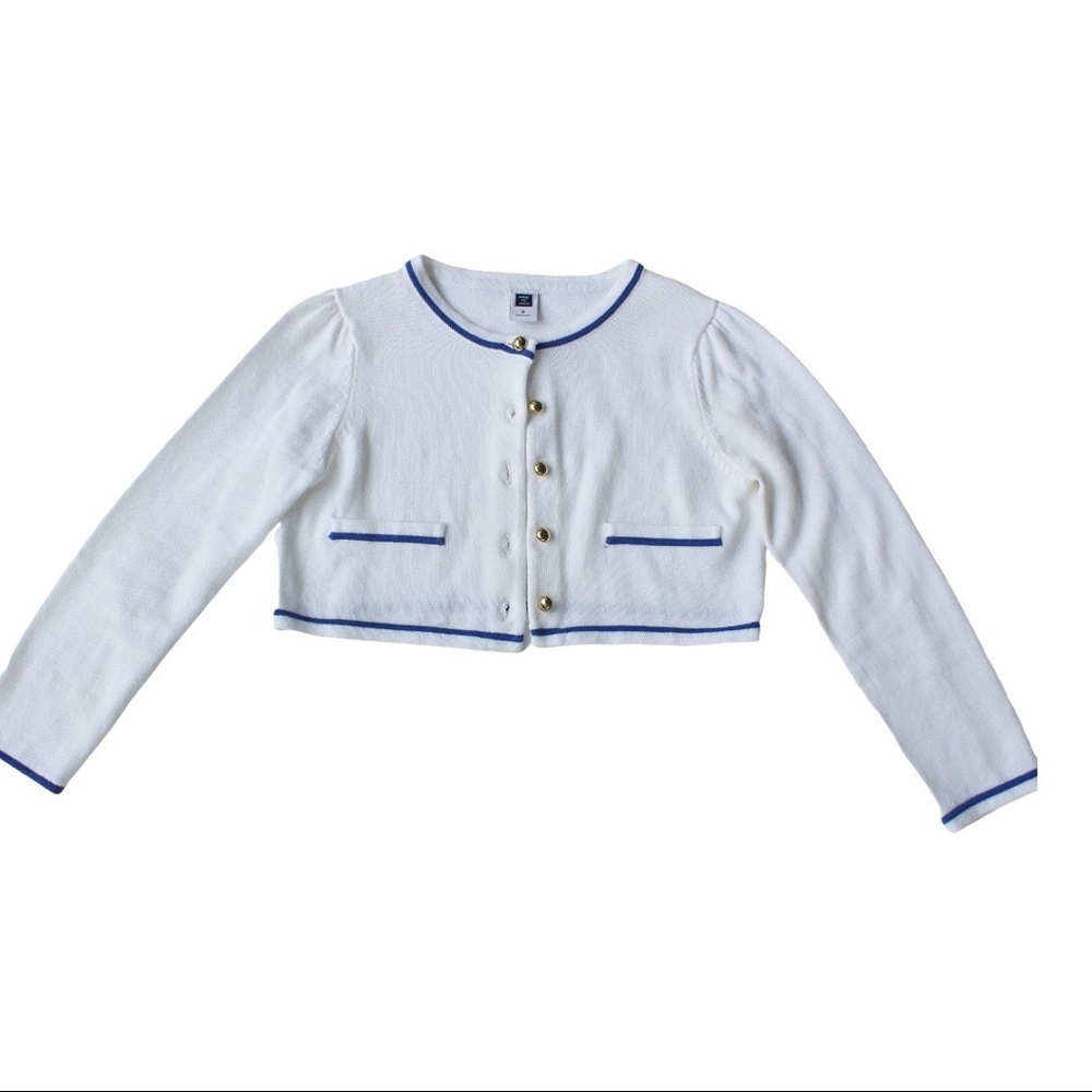 Janie & Jack White Bolero Cardigan Size 5